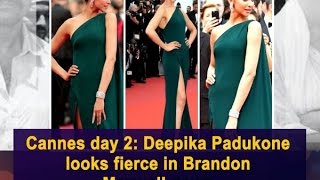 Cannes Day 2: Deepika Padukone looks fierce in Brandon Maxwell gown - Bollywood News