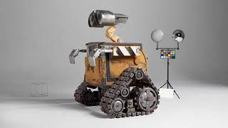 Wall-E 3D Turntable rendered in Maya and Arnold