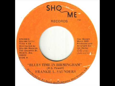 Frankie L Saunders Blues Time In Birmingham
