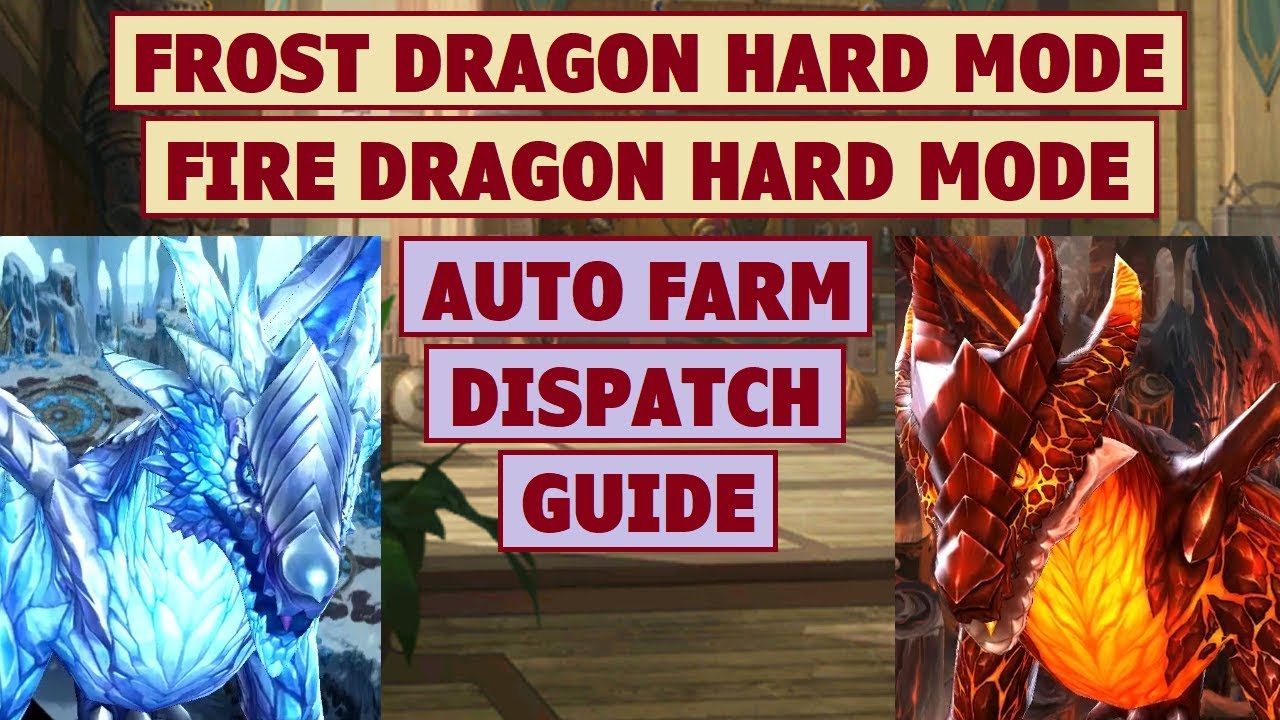 King S Raid Frost Fire Dragon Hard Mode Auto Farm And