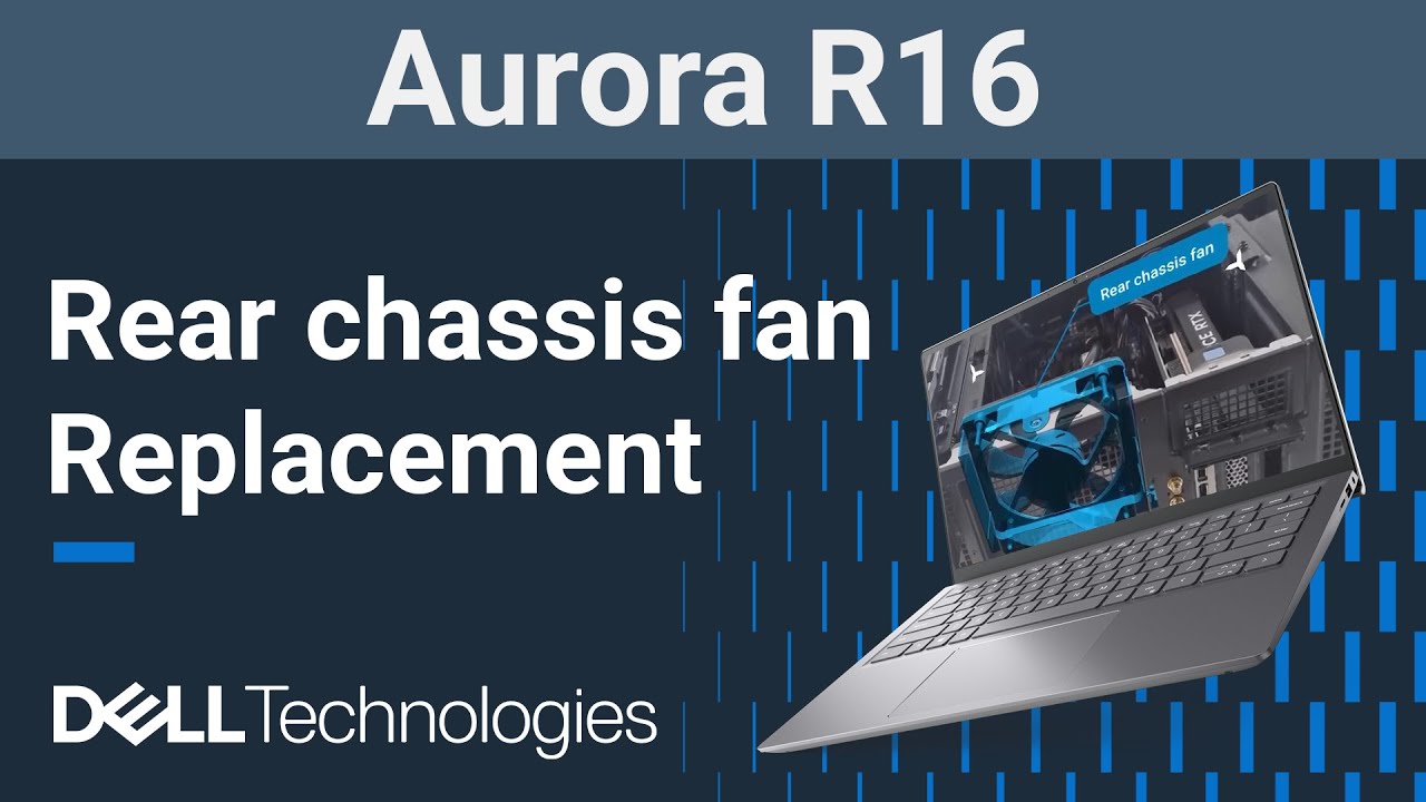 Alienware Aurora R16 | How to replace the rear chassis fan - YouTube