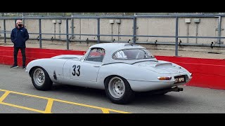 Jaguar E Type Semi-Lightweight @ Donington Park