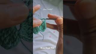 BROSS PITA RAJUT | CROCHET PIN | CROCHET #crochet #diy #knitting #crochetshorts #pincrochet