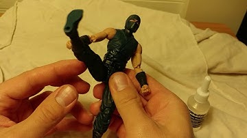 Fixing stuck/frozen action figure joints