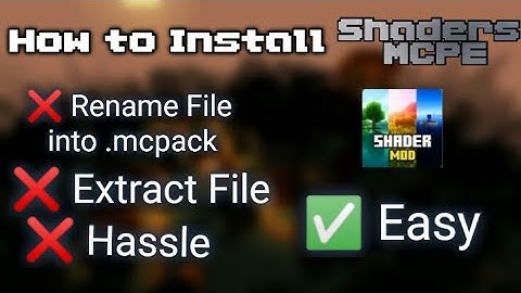 How to Install Shaders in Minecraft | 1.17, 1.18 MCPE | Easy | No Hassle | No Extraction | No Rename