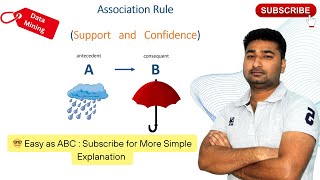 Association rule in data mining | Support and Confidence [Hindi] | Amit Sagu