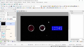 How to GX-Works2 and Pro-face HMI simulation