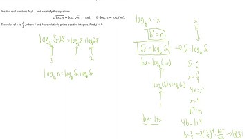 2023 AIME I P2, 2024 AIME I P2 - Logarithms