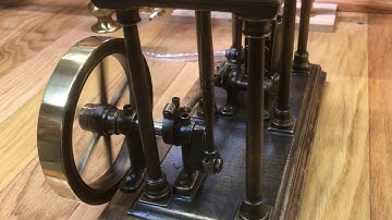 Vintage Steam Engine Beam Type Dampfmaschine