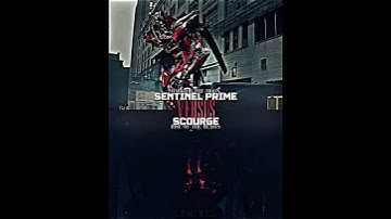 Sentinel prime vs scourge #sentinelprime #scourge #transformers #vsbattle #wis