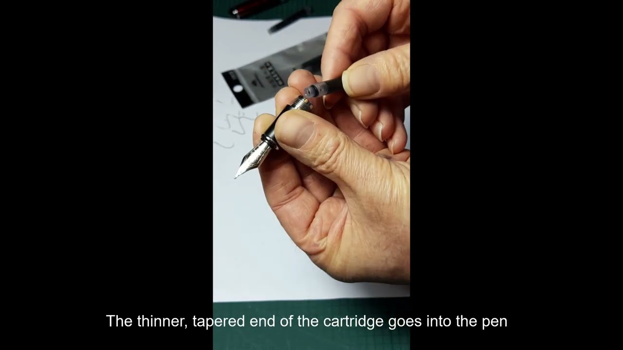 How To Insert An Ink Cartridge Into A Jinhao Fountain Pen YouTube How To Insert An Ink Cartridge Into A Jinhao Fountain Pen YouTube