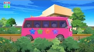 Wheels On The Bus Go Round And Round Children Nursery Rhymes For Kids