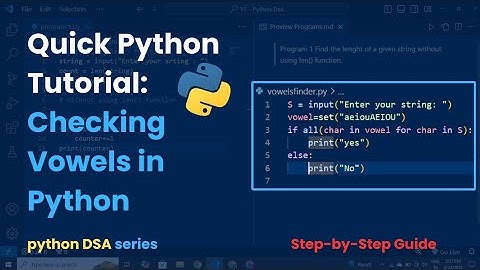 How to Check Vowels in a String Using Python (For Beginners)