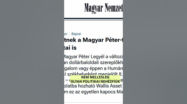Néhány FONTOS KULCSKÉRDÉS Magyar Péter mozgalmával kapcsolatban