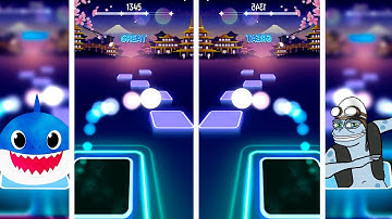 BABY SHARK VS CRAZY FROG | TILES HOP EDM RUSH