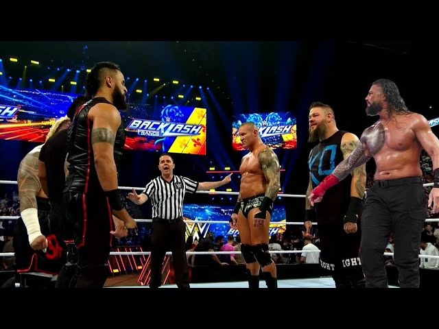 Roman Reigns is back with Randy Orton and Kevin Owenst vs Solo Sikoa Tama Tonga and Tonga Loa 2024 class=