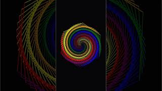 Rainbow 🌈 Benzene made on python by import turtle||❤️‍🔥❤️‍🔥||#technology #coding #python #shorts
