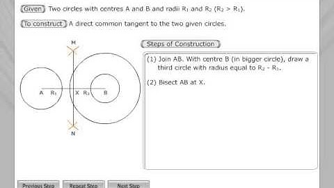 Tangent to Two Circles | Definition | Example