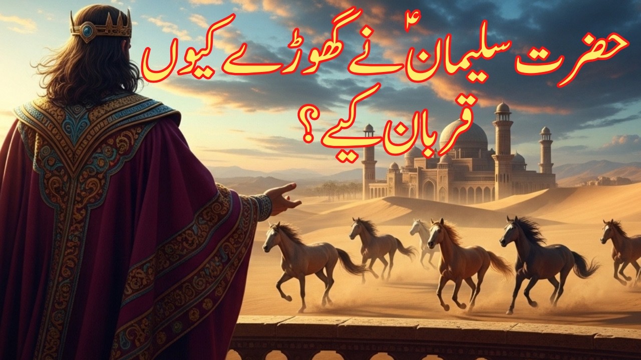 حضرت سلیمان علیہ السلام اور گھوڑوں کی قربانی کا حیران کن واقعہ# IslamicHistory#hazratsuleiman