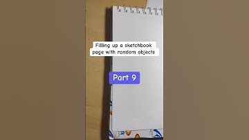 Filling up a sketchbook page with random objects challenge… PART 9 Series 2!🫶 #art #doodle