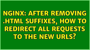 Nginx: After removing .html suffixes, how to redirect all requests to the new URLs?