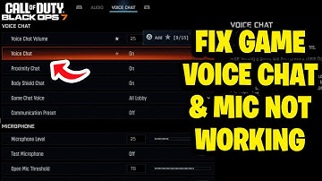 How To Fix Game Voice Chat & Mic Not Working In COD Black Ops 7 On PS5 - Fastest Guide
