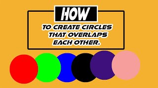 HTML/CSS: CREATE OVERLAPPING CIRCLES ( understang the position relative and absolute)