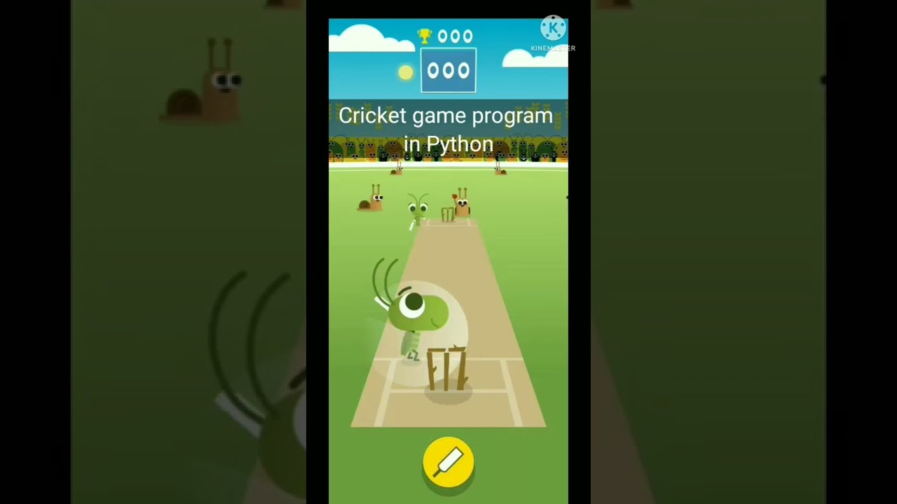 Cricket game program in python | Python cricket game #python - YouTube