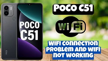 Wifi connection problem and wifi not working || How to solve the WIFI connections issues POCO C51