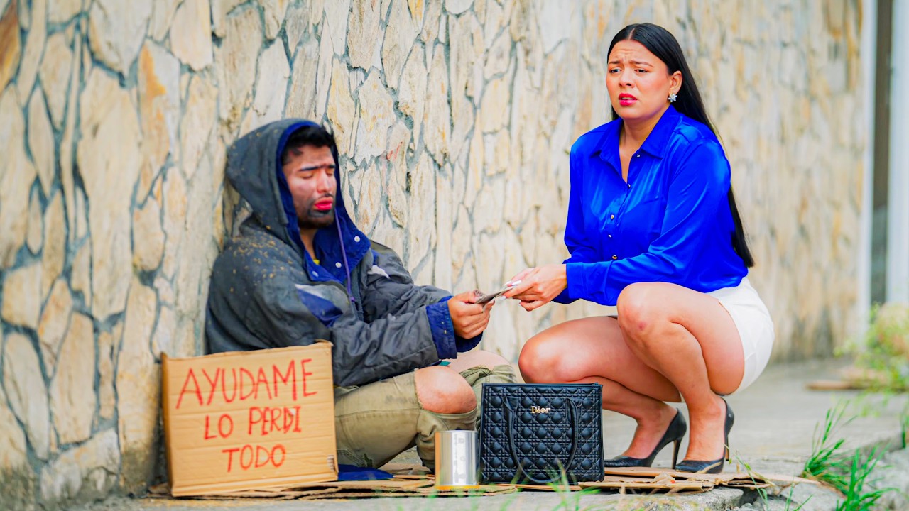 Millonaria ayudo a un Vagabundo y el cambió su destino