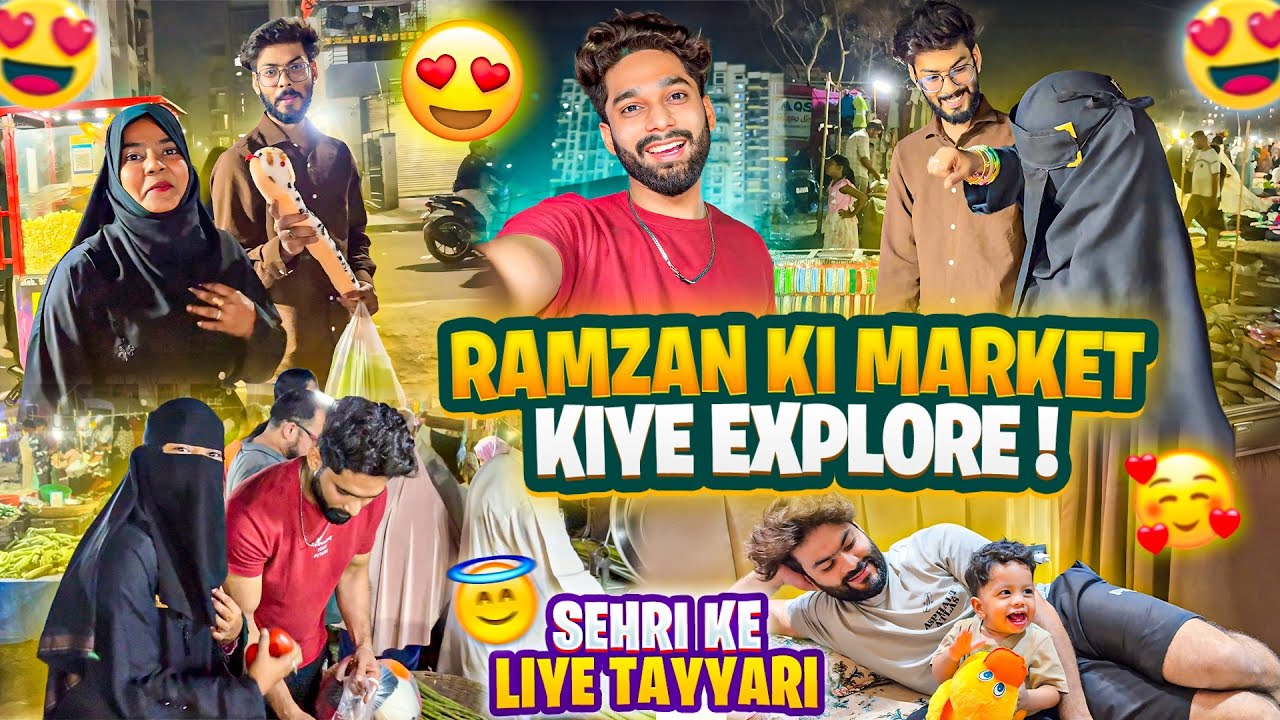 Ramzan Ki Market Kiye Explore😍Hamza Ke Liye Gift | Ruhina Ki Shopping | AALTU FALTU |