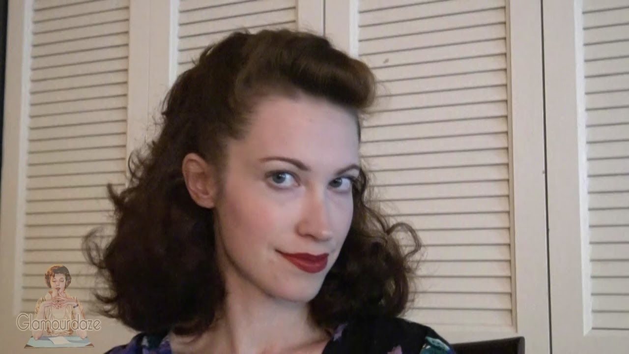 Easy 1940 S Hairstyles Pin Up Hair Hack Youtube