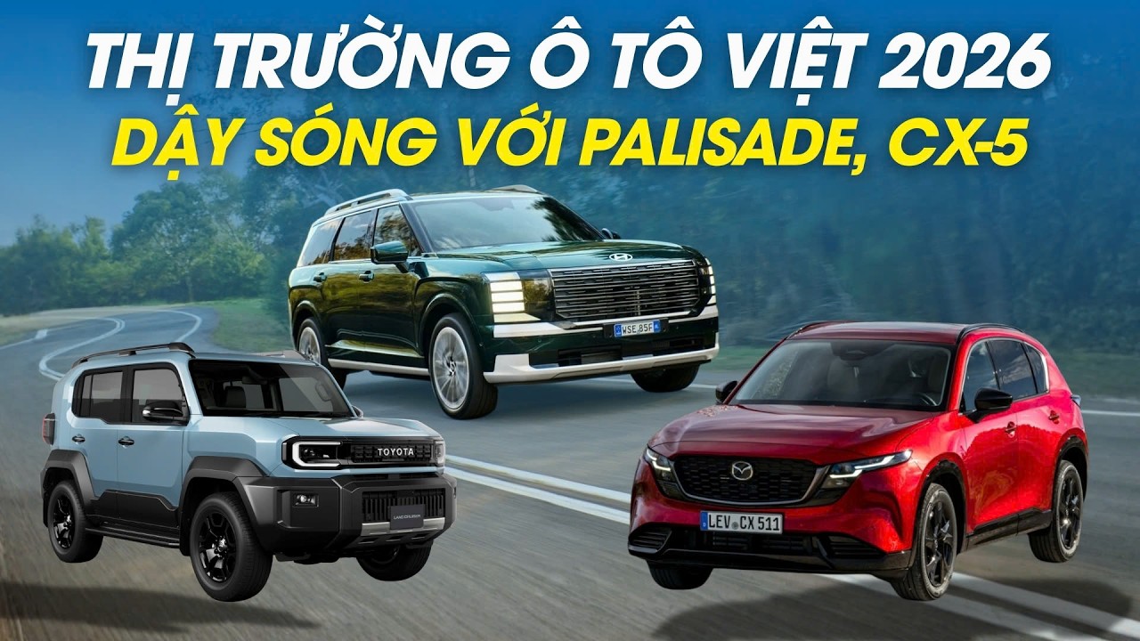 В 2026 году вьетнамский автомобильный рынок будет охвачен ажиотажем вокруг новых моделей Palisade...