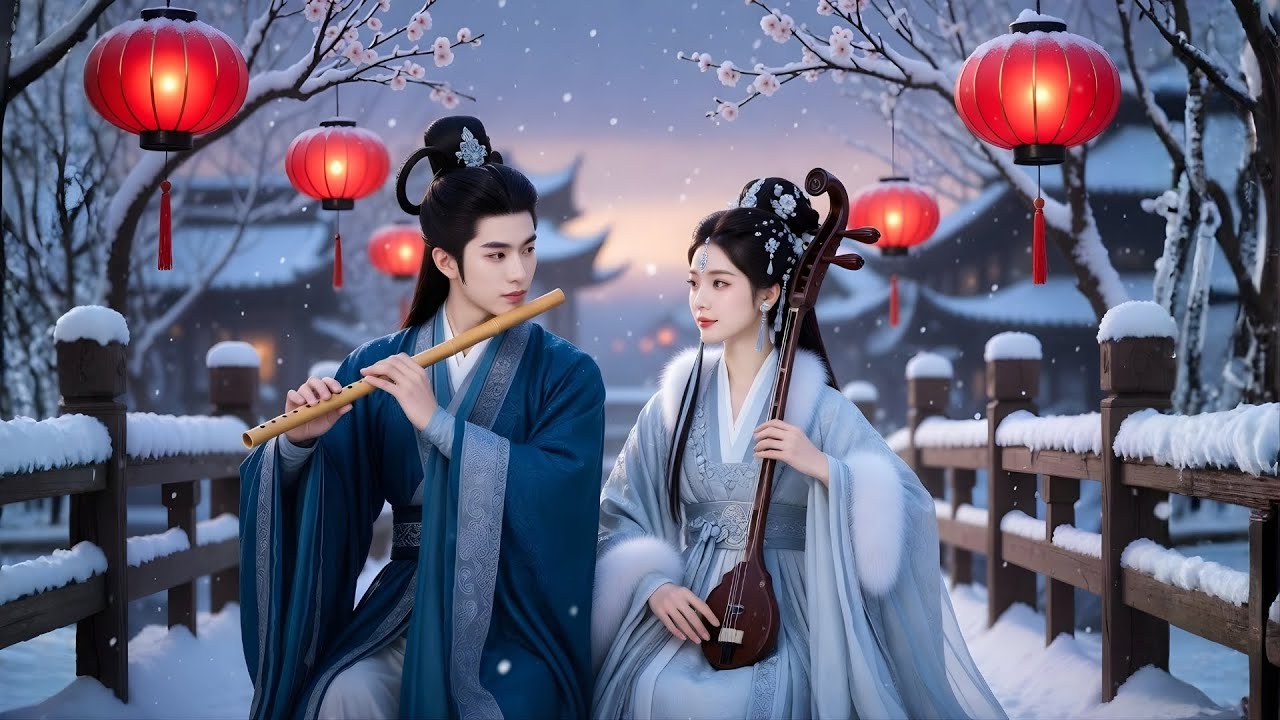 Deep Sleep Music 😴🌙: Relaxing Chinese Bamboo Flute & Guzheng 🌿🌙 Fall ...