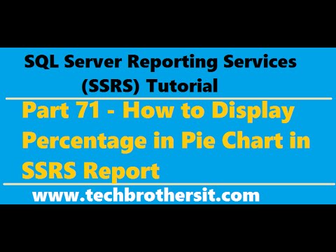 Ssrs Pie Chart Percentage And Value