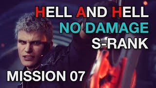 DMC 5 Mission 7 - NO DAMAGE Hell & Hell S Rank【Devil May Cry 5】