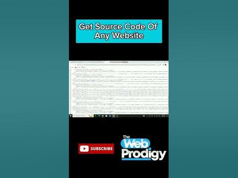 How to get source code of any website - YouTube