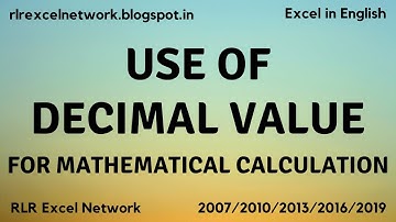 334* Learn VBA - Decimal for mathematics calculation in VBA Part-11 {English}