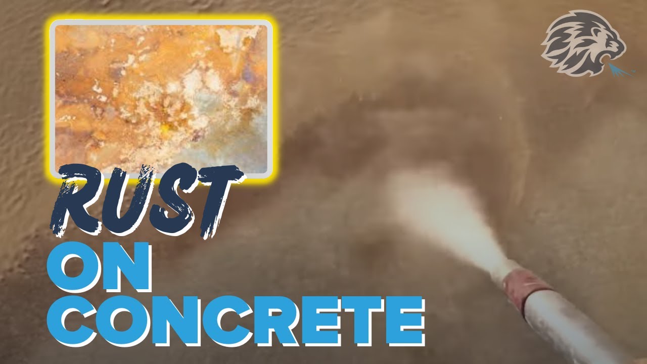 Restoring concrete driveway from years of rust YouTube