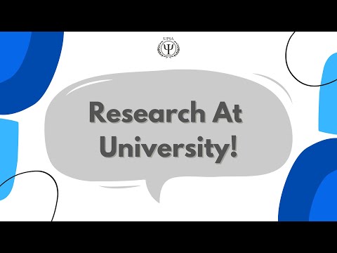 Research at University (ft. UPSA Peer Tutors Behnam + Charlotte)