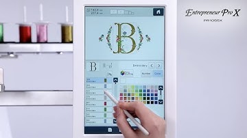 PR1055X - Embroidery Function 08 - Changing the colors of the embroidery pattern