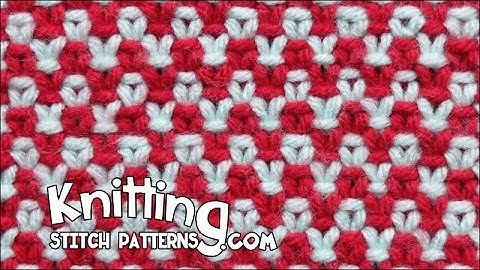 🟥 Two color Linen Stitch