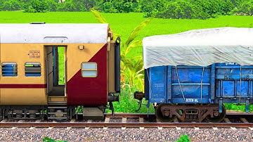 ICF UTKRISHT COUPLING BCNA WAGON | BUMPY RAILROAD | Train Simulator | Railworks 3 | NTG GAMING