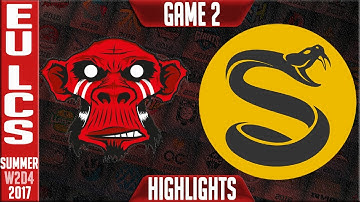 Mysterious Monkeys vs Splyce Highlights Game 2 | EU LCS Week 2 Day 4 Summer 2017 | MM vs SPY G2