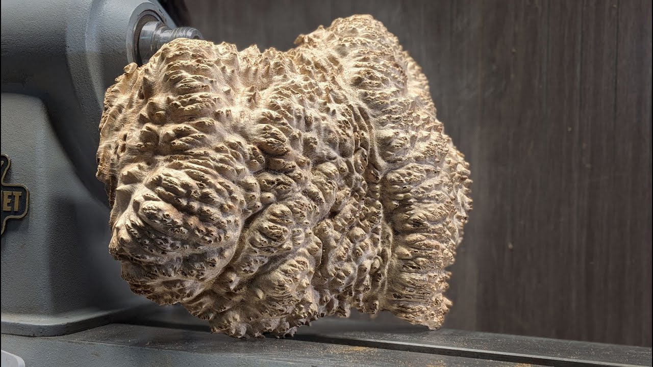 This Does NOT Look Like Wood! – Mallee Burl on the Lathe #woodturning