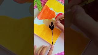 Easy &amp; Colorful Abstract Botanical Painting Tutorial#painting #craft  #viral #shortsfeed #shorts
