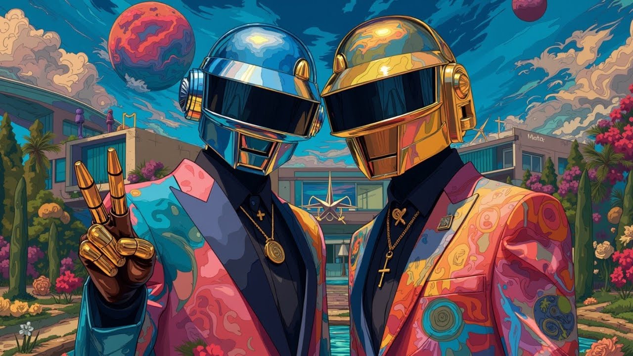 Daft Punk вдохновил French House & Disco Revival Mix ~ Nu Disco Synth Funk Vibes
