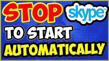 🆕How To Stop Skype From Starting Automatically Windows 10 ➡ Stop Skype From Opening On Startup