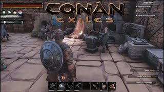 Garrison Blacksmith's Bench!!  |  Conan Exiles Gameplay   |  E43