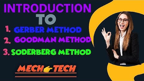 INTRODUCTION TO #GERBER METHOD #GOODMAN METHOD #SODERBERG METHOD || #DMM ||| @mechtech309